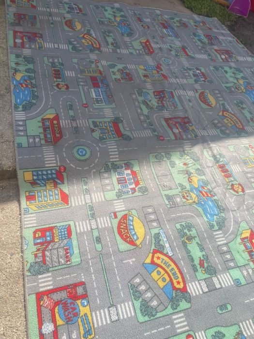 Covor copii pista masinute