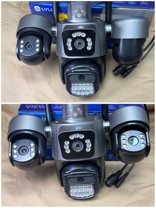 Тройна камера wifi LYLU 12 mpx последен модел 2026 icsee  camera kamera