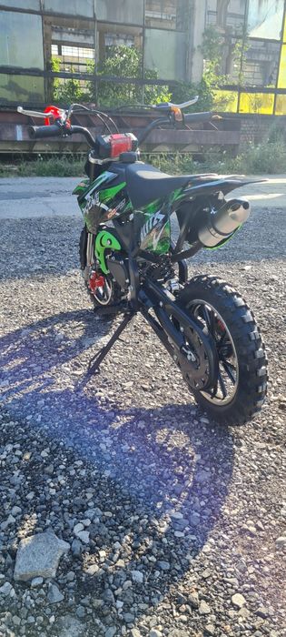 ross Enduro motocicleta pocket 49cc in 2 timpi roti pe 10 inch 60 cm