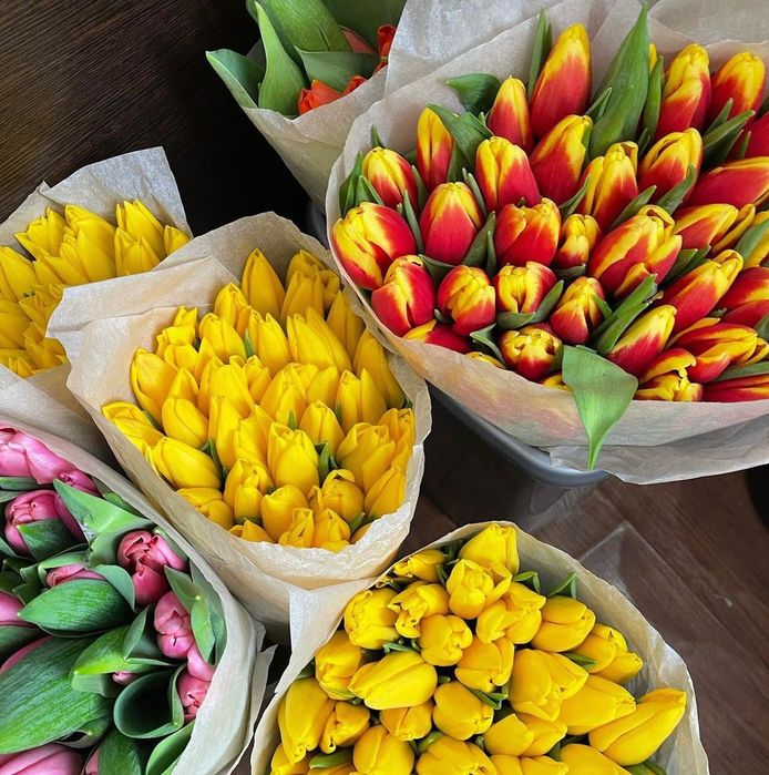 Тюльпаны с луковицами