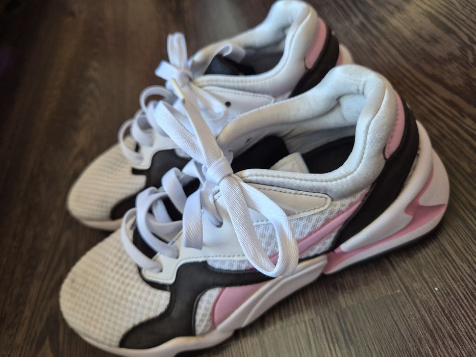 Дамски маратонки Puma RS-X – бели с розово и черно