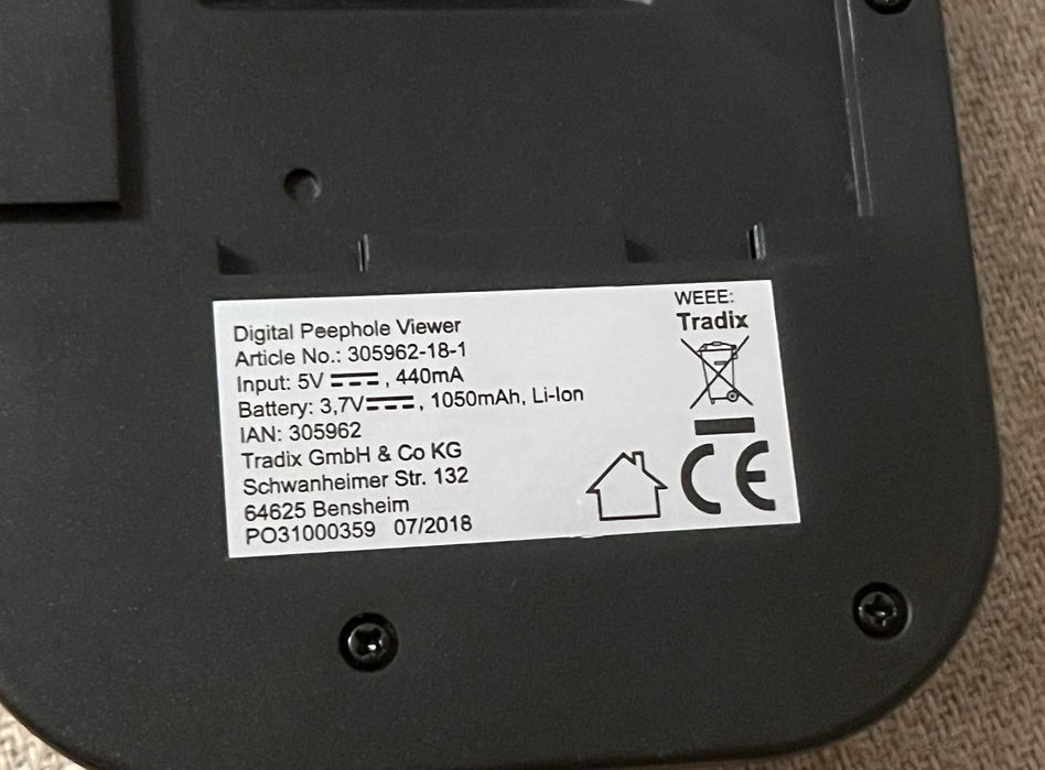 Vizor digital usa cu ecran TFT camera IR microSD nou