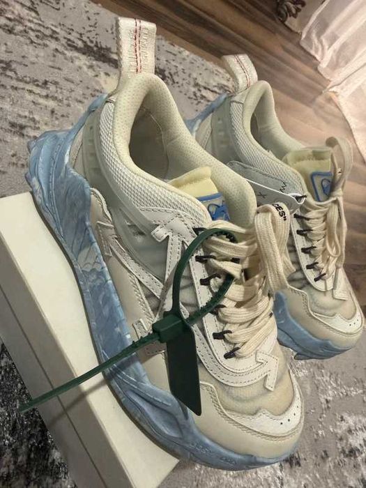 #CALITATE PREMIUM# OFF-WHITE Odsy-1000 White Blue Marble - Verificare colet