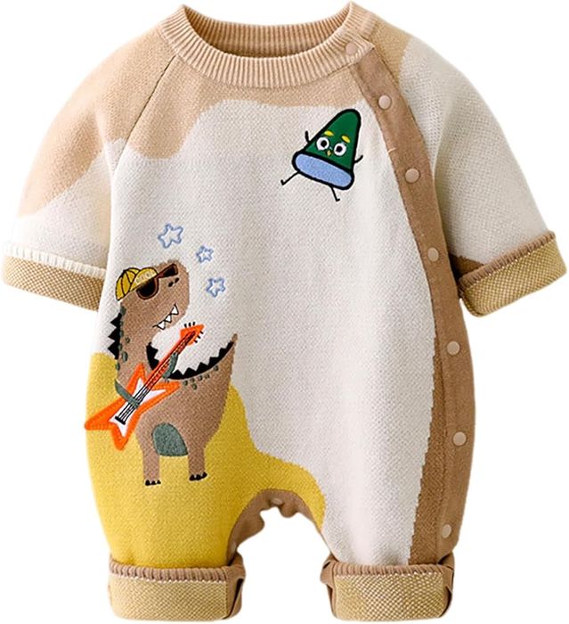 Трикотажный ромпер мальчик/девочка 6-9 мес