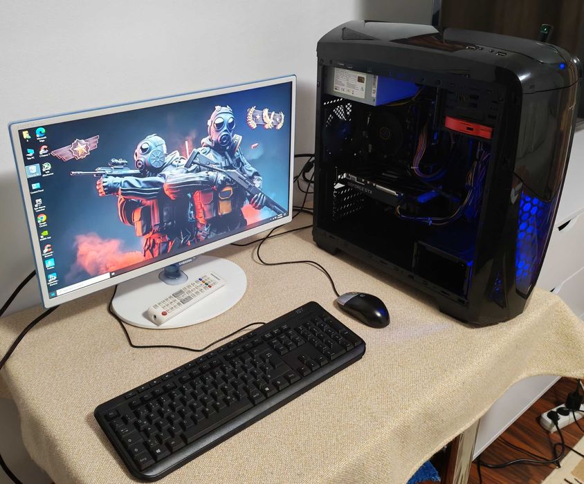PC gaming midrange I7 3.6GHz 16GB RAM GTX1660 SSD 512GB monitor 24inch