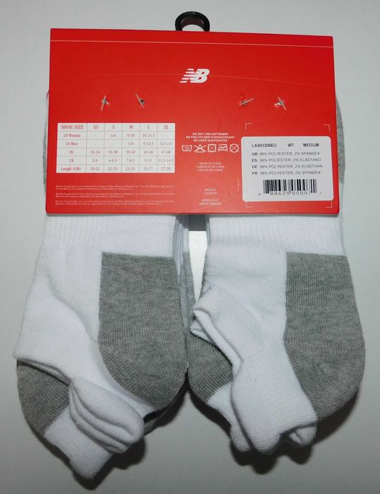Sosete sintetice New Balance 6 perechi dama M38-42 NOI!