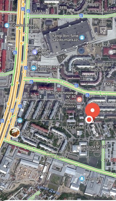 Срочно! Ибн сино -1 да 3.6сот (500кв) нотурар жой 2 линия Бизнес