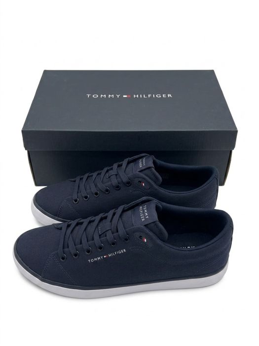 Оригинални обувки Tommy Hilfiger – тъмносин плат