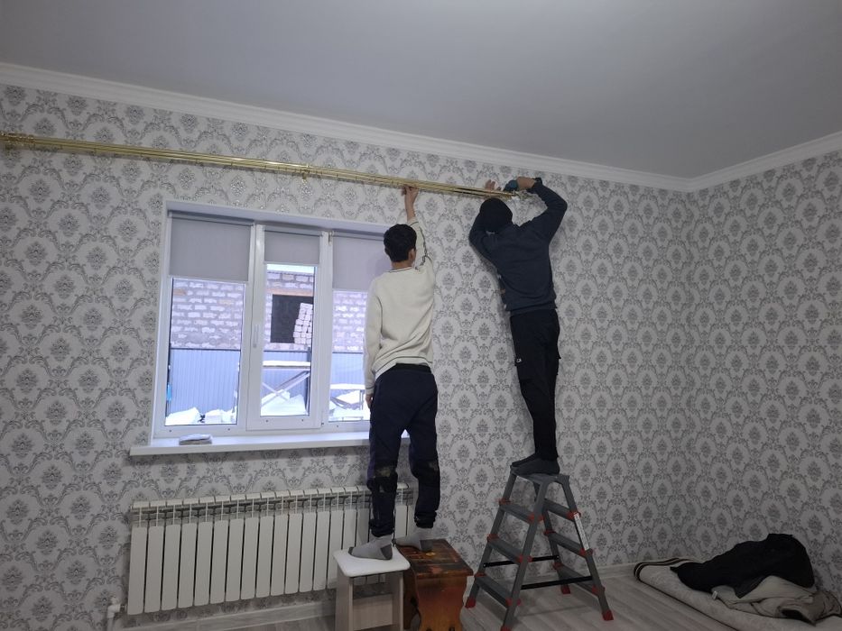 Установка карниз