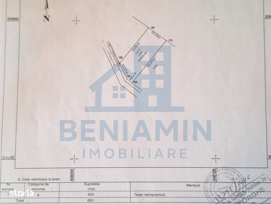 Teren intravilan - 600mp - posibilitate exindere - Selgros
