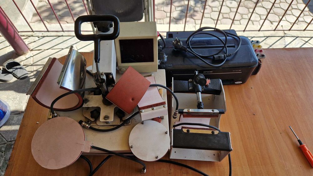 Комлект для сублимации(термопресс, принтер)+ бонус