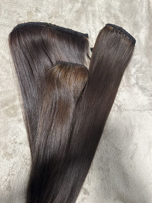 Естествена Кестенява Коса на Треса