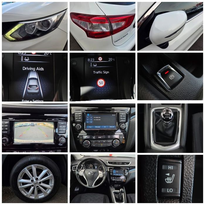 Nissan Qashqai/ 1.6 Diesel/ 131 Cp / Euro 6/ Cameră / Line Assist / Manuală 6+1 / Alb / 2017