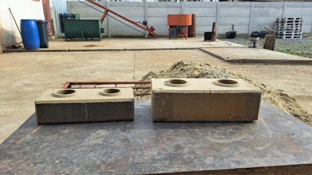 Linie caramida presata lego, malaxor, concasor, presa