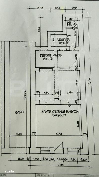 Spatiu comercial de inchiriat, 80 mp – Ultracentral, zona pietonala