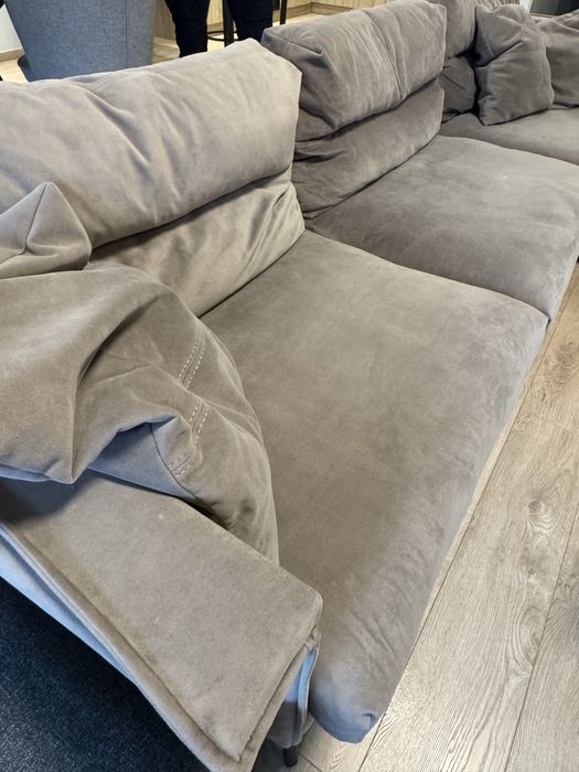 Дизайнерски диван, с лежанка - 290 см