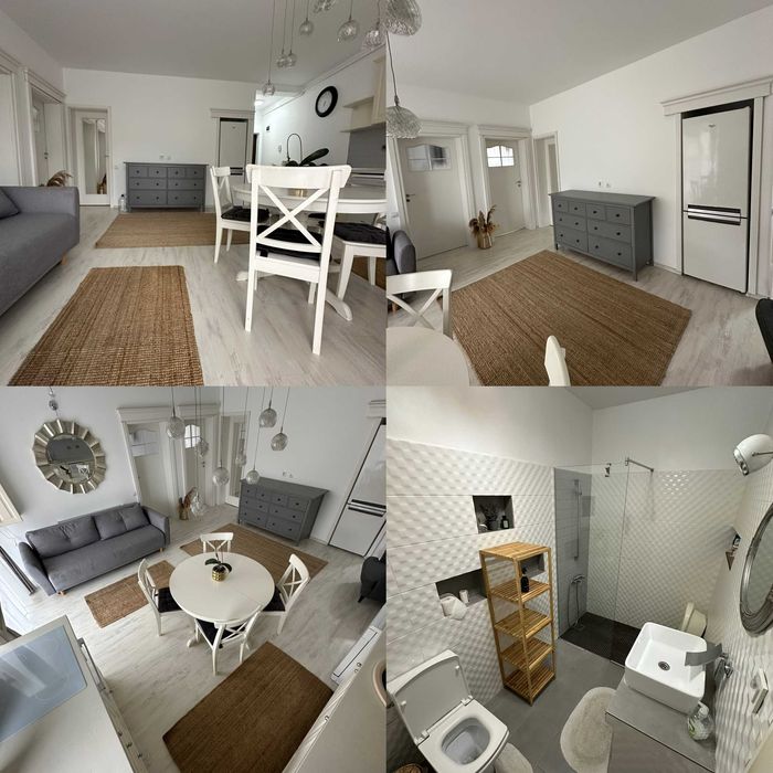 Apartament cu 3 camere gradina privata 165 mp cu piscina incalzita terasa exterioara si 2 parcari private