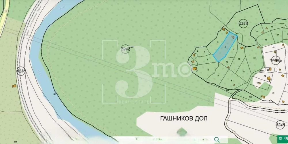 „3mo“ недвижими имоти продава парцел в м-т Бранишки лозя, гр. Нови Искър
