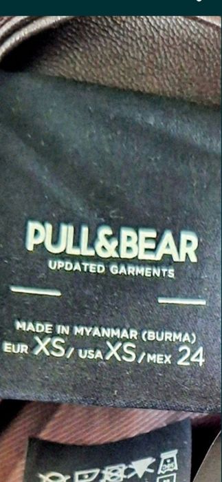 Новый кожаный Пиджак PULL&BEAR  46-48p