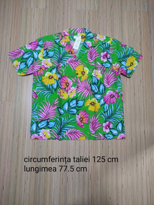Camasi  Hawaii inflorate 3XL are 125 cm de jur împrejurul bur