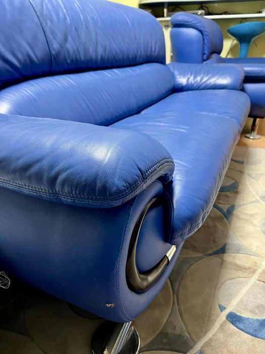 Set canapele piele, canapea, fotolii, fotoliu, otoman