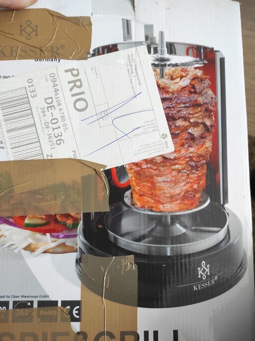 Электрогриль новый