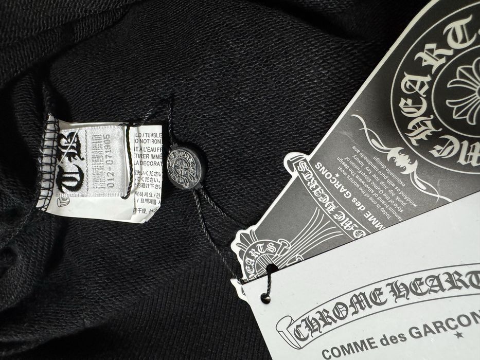 Chrome Hearts Horseshoe Floral Cross Sleeve Zip Up Hoodie