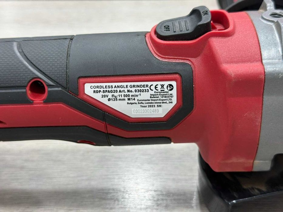 Акумулаторен ъглошлайф Raider RDP-SPAG20 – Нов!