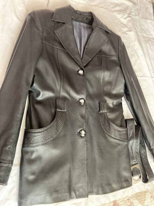 Кожаный пиджак 46-48 р