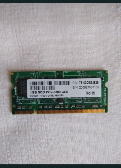 Placi RAM de 1Gb pentru Laptopuri in stare perfecte de functionare.