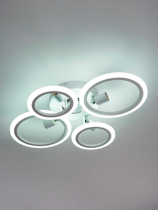 Люстра светодиодная музыкальная,с пультом,3 освещения,для спальни.,зал