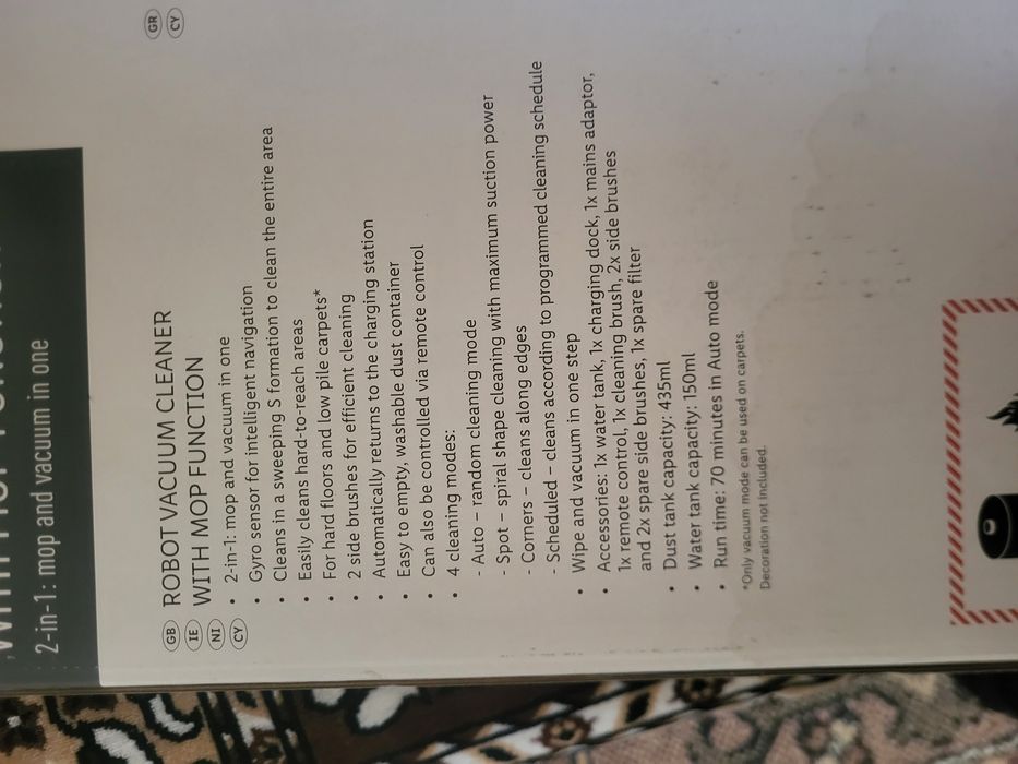 Silvercrest 2in1  aspirator + mop smart