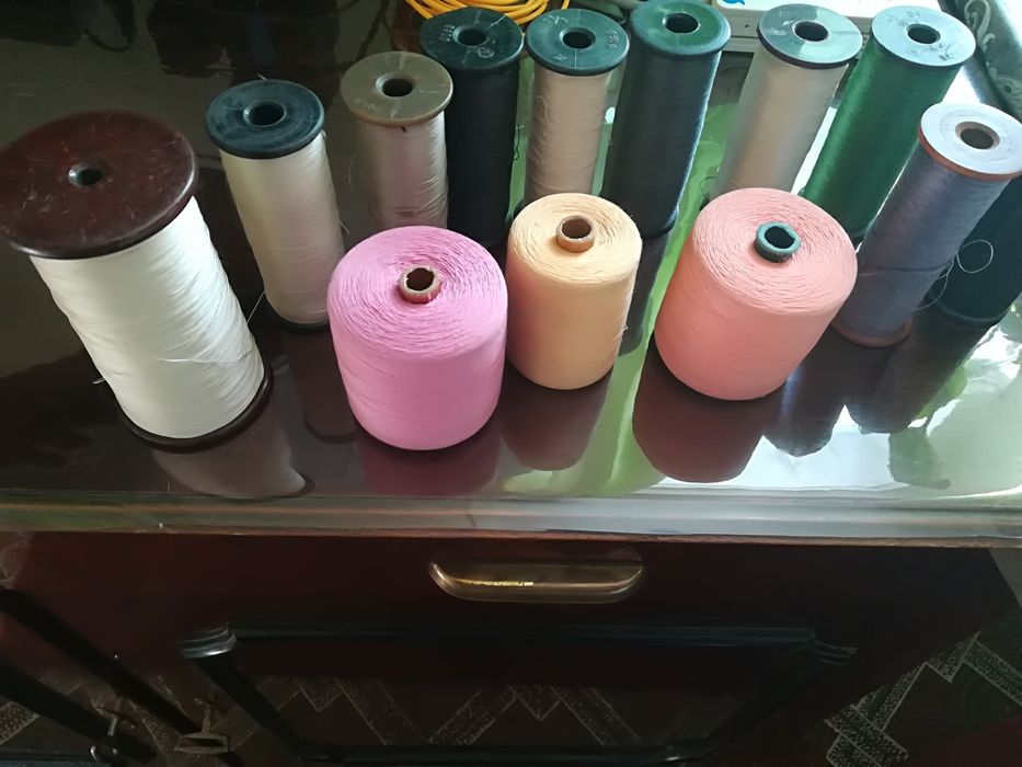 Нитки разные х/б и шёлковые