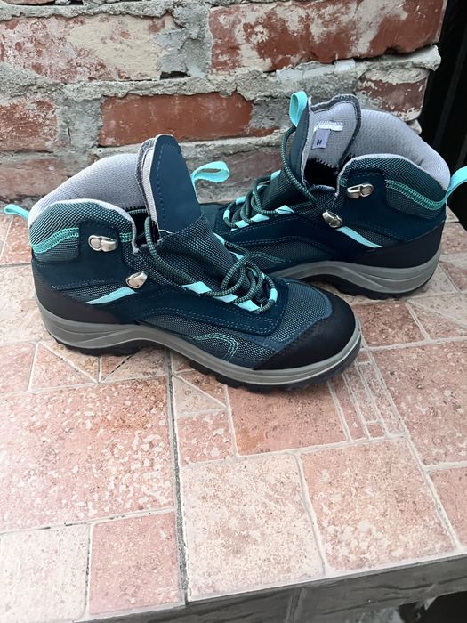 Bocanci drumetie impermeabili Quechua MH100 turquaz