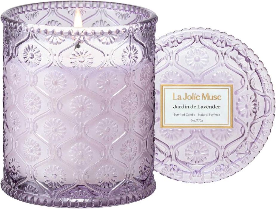 Lumanare premium parfumata in recipient elegant LA JOLIE MUSE, arome de Lavandă si Liliac