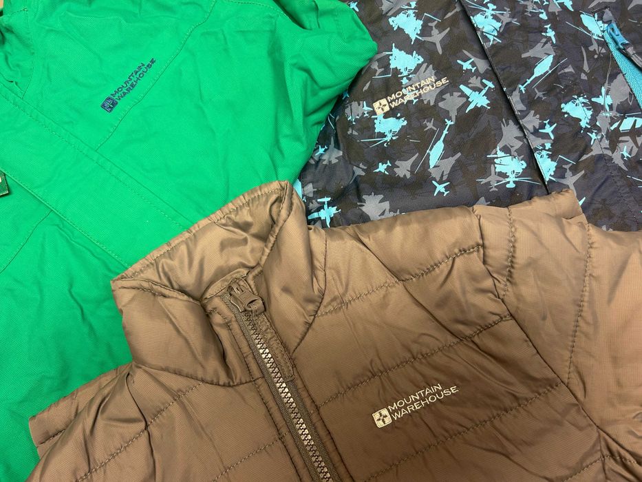 Лот 2 якета Mountain Warehouse + 2 к-та шал, шапка и ръкавички, 7-8 г.