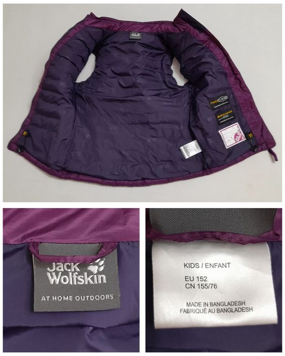 Vesta Jack Wolfskin Micro Guard model puf  impermeabilă, respirabilă mărimea 152 sau un XS/S ptr dame, domnișoare