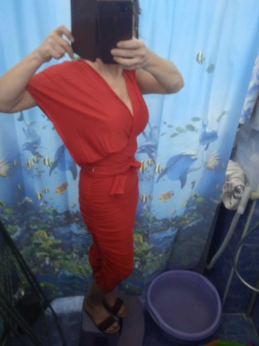 Красное платье трансформер 42-46