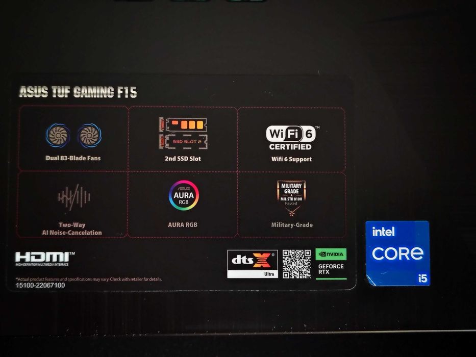 ASUS TUF Gaming F15 – i5-11400H / RTX 2050 / 144Hz + Gaming Bundle