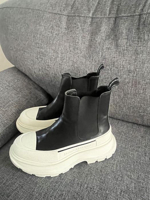 Боти естествена кожа Alexander McQueen