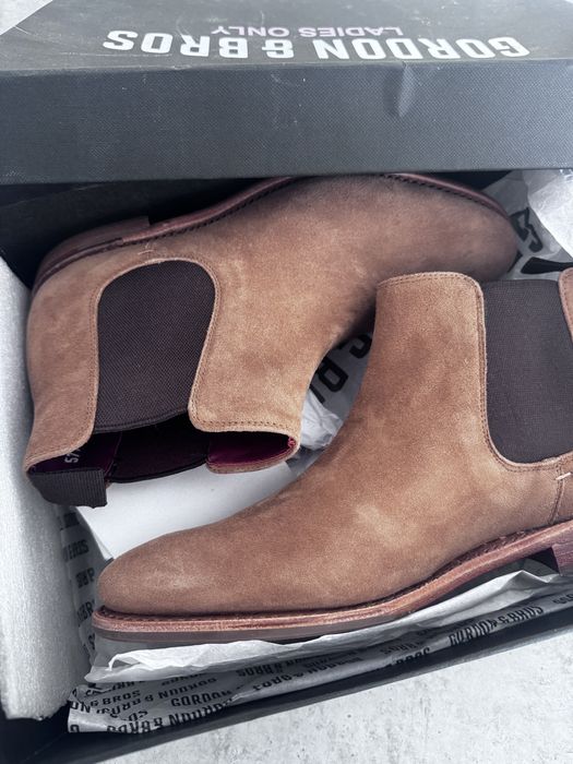 Велурени боти Gordon & Bros (Goodyear Welted)