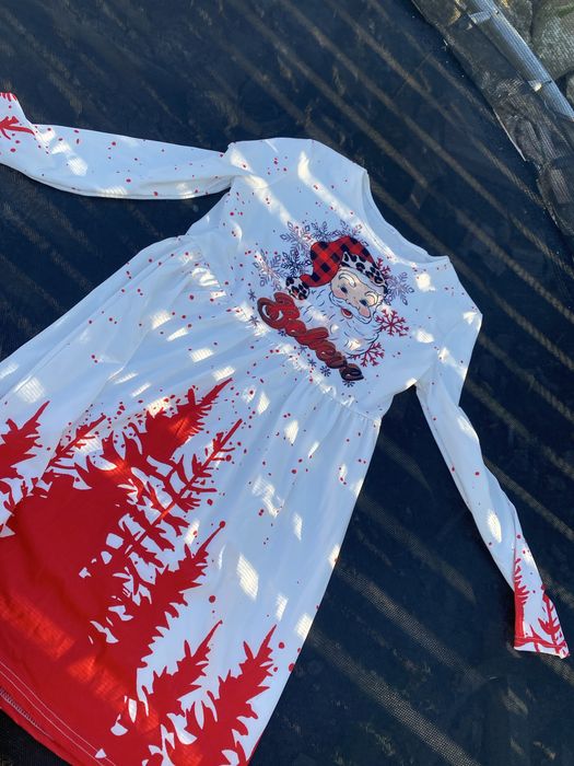 Rochie fete cu mos craciun