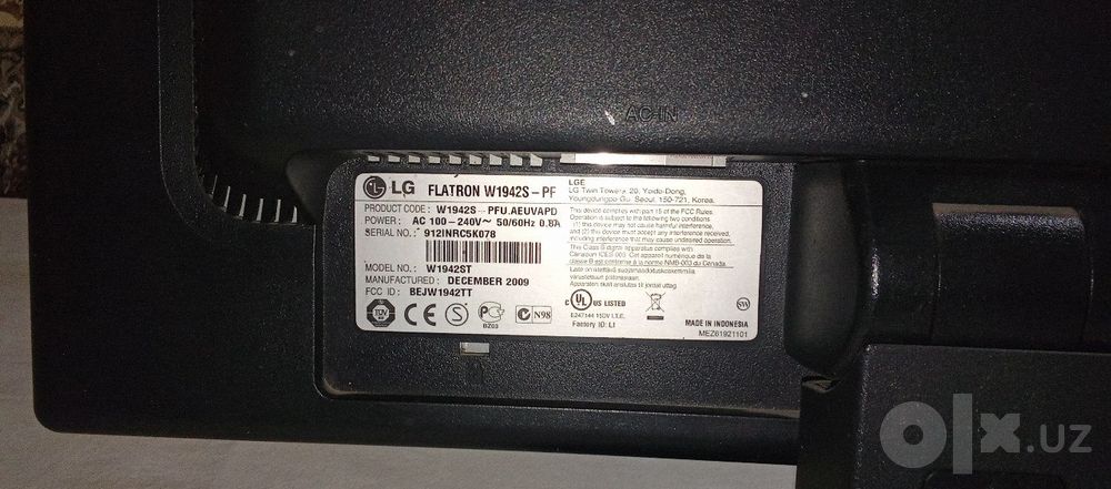 LG monitor va Canon printer sotiladi