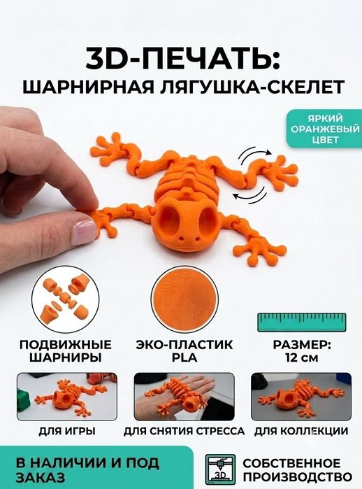 Шарнирная Лягушка  Скелет.