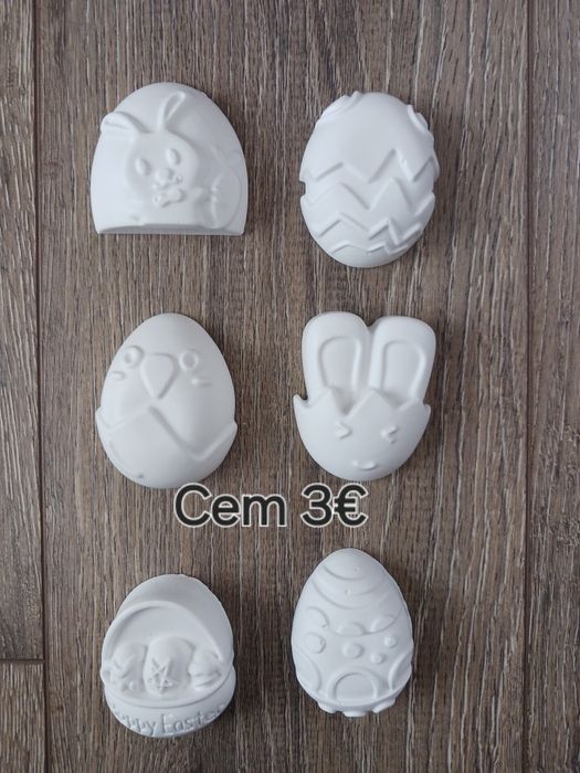 Великденски гипсови фигури за оцветяване за деца