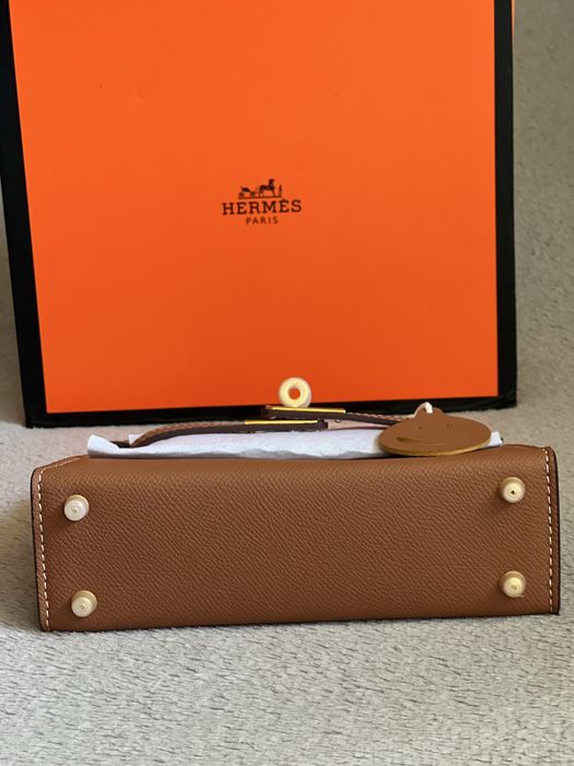 Чанта естествена кожа Mini кафява