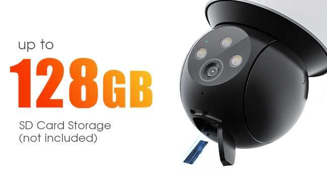 Topcony PTZ 2K 360° охранителна камера на открито