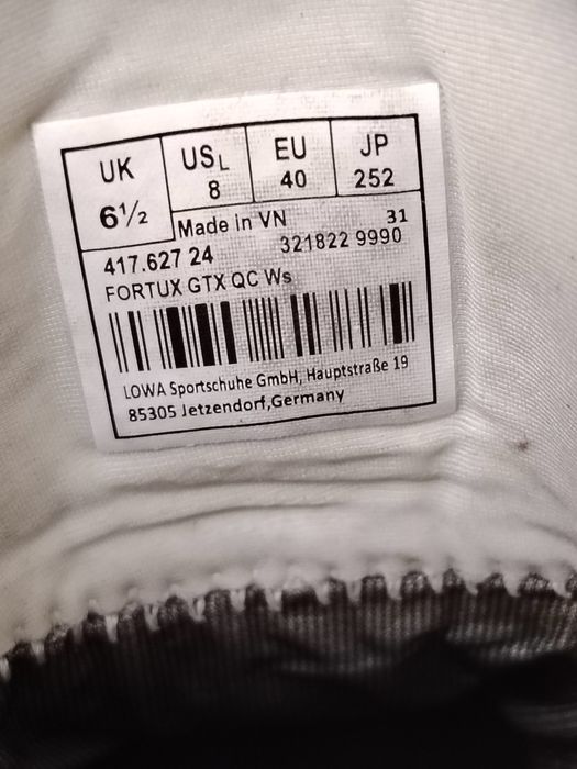Ghete Lowa Fortux Gtx 40 Dame