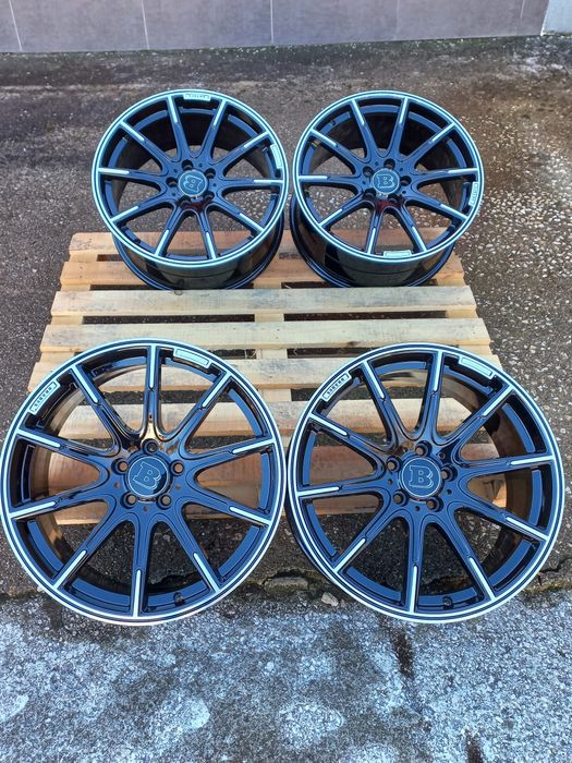 19 Mercedes Brabus 8.5j et38 9.5j et48 Ml Cl E S C Gl Black Polish 4ma