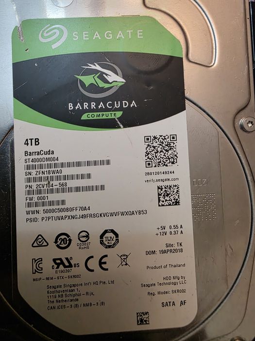 Hard disk 4 TB seagate